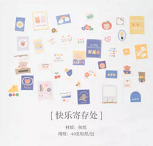Load image into Gallery viewer, Good Mood Sticker Set, Diary, Journal Decoration, Label Aesthetic Sticker Album, Notebook
